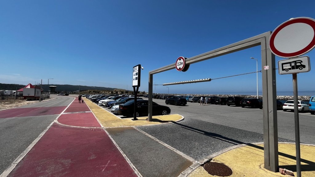 Parking in Port of Nazaré.