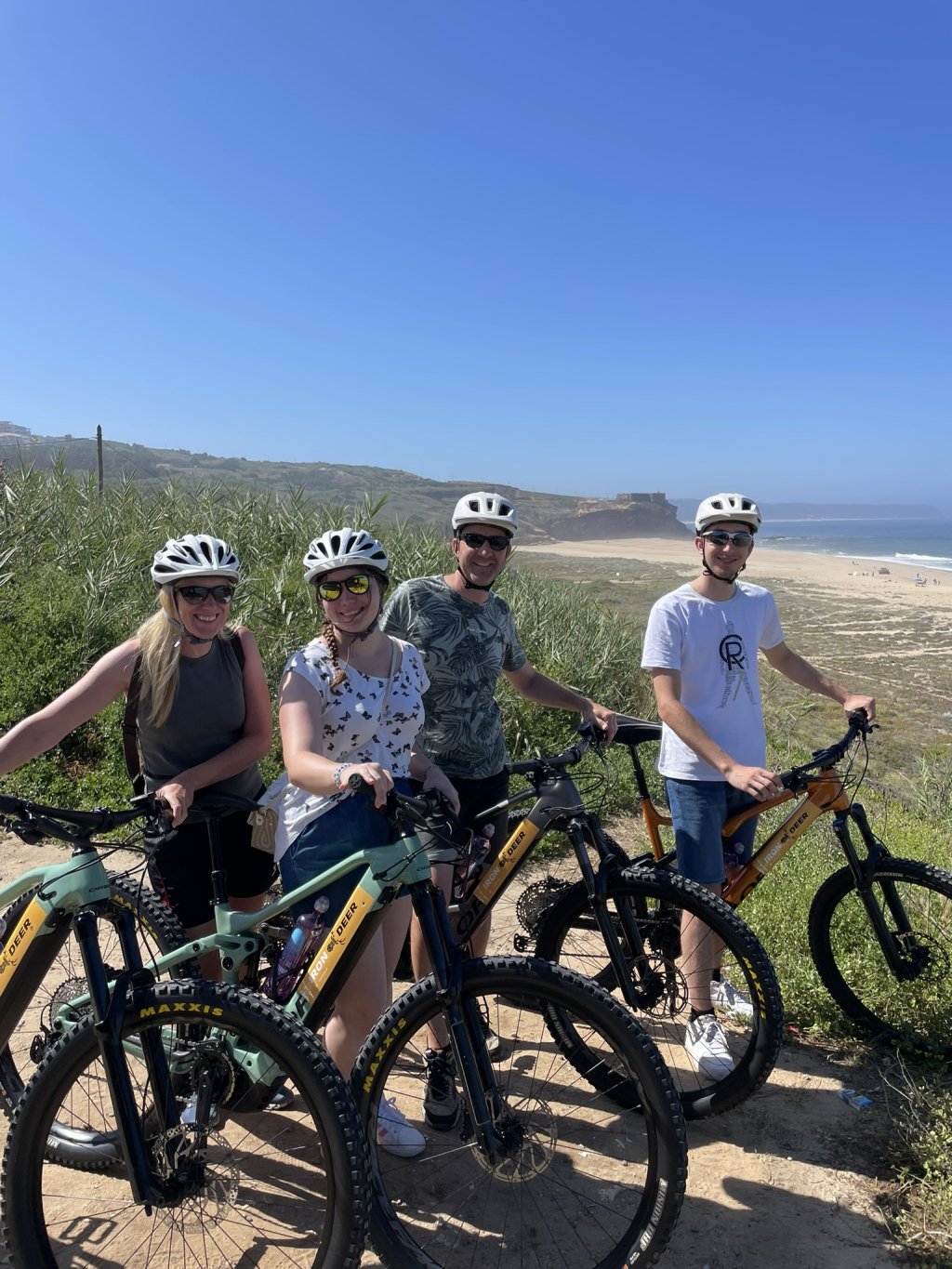 Wild Cliffs & Red Deer: Half-Day Nazaré North Coast E-Bike Tour.