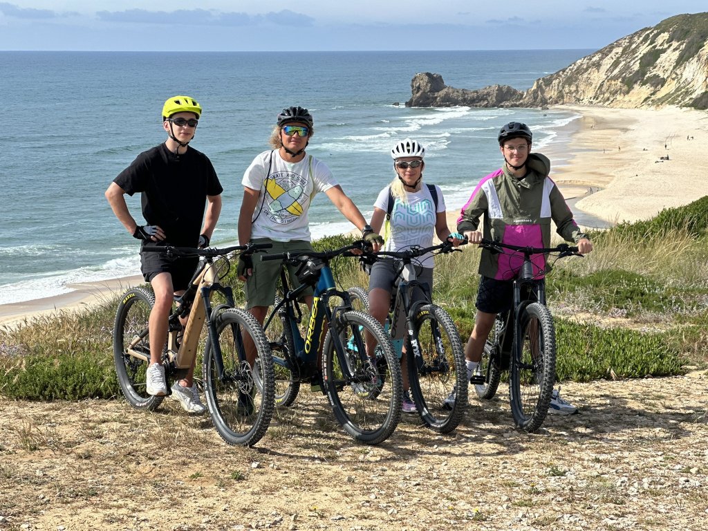 Wild Cliffs & Red Deer: Half-Day Nazaré North Coast E-Bike Tour.