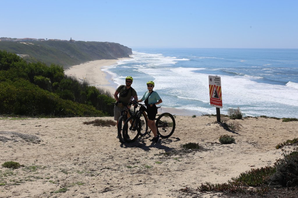 Wild Cliffs & Red Deer: Half-Day Nazaré North Coast E-Bike Tour.